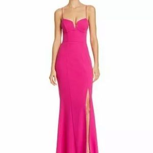 Hot Pink Bariano Gown